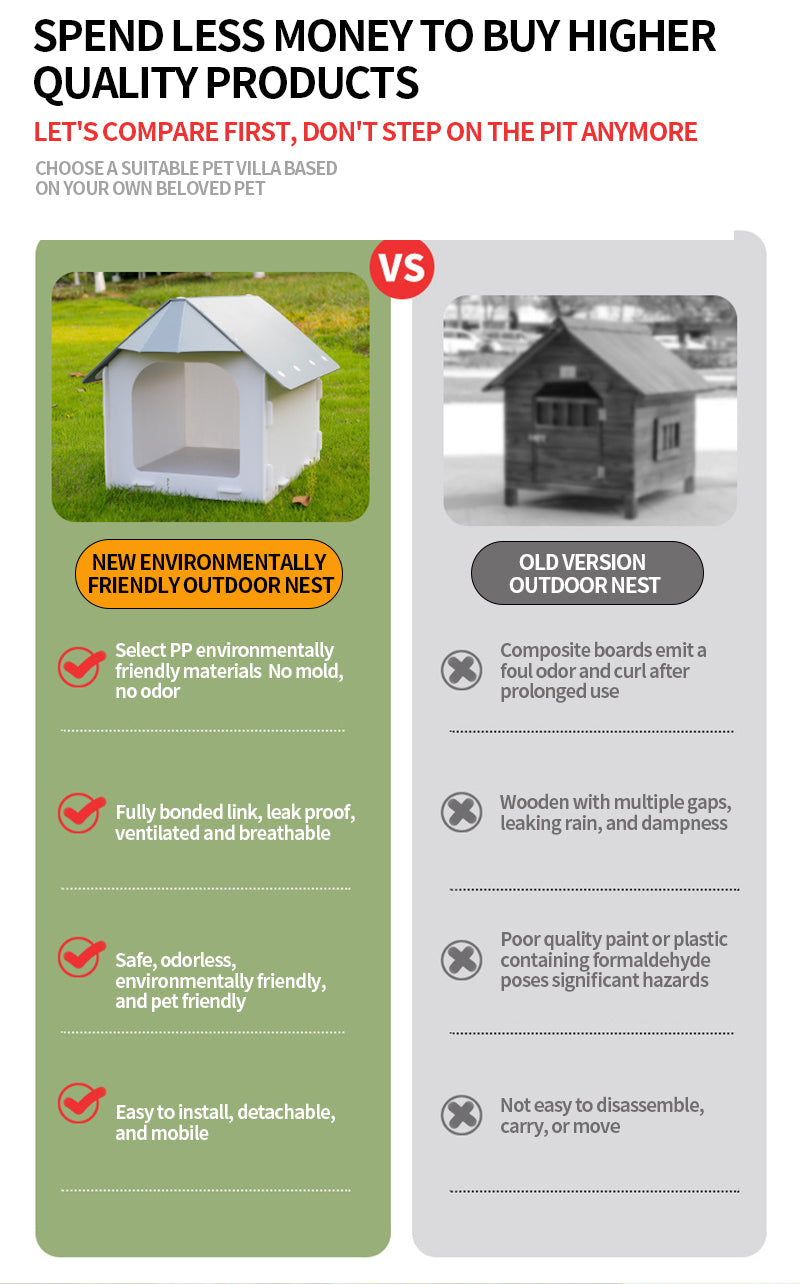 New Model Large Outdoor House For Pets