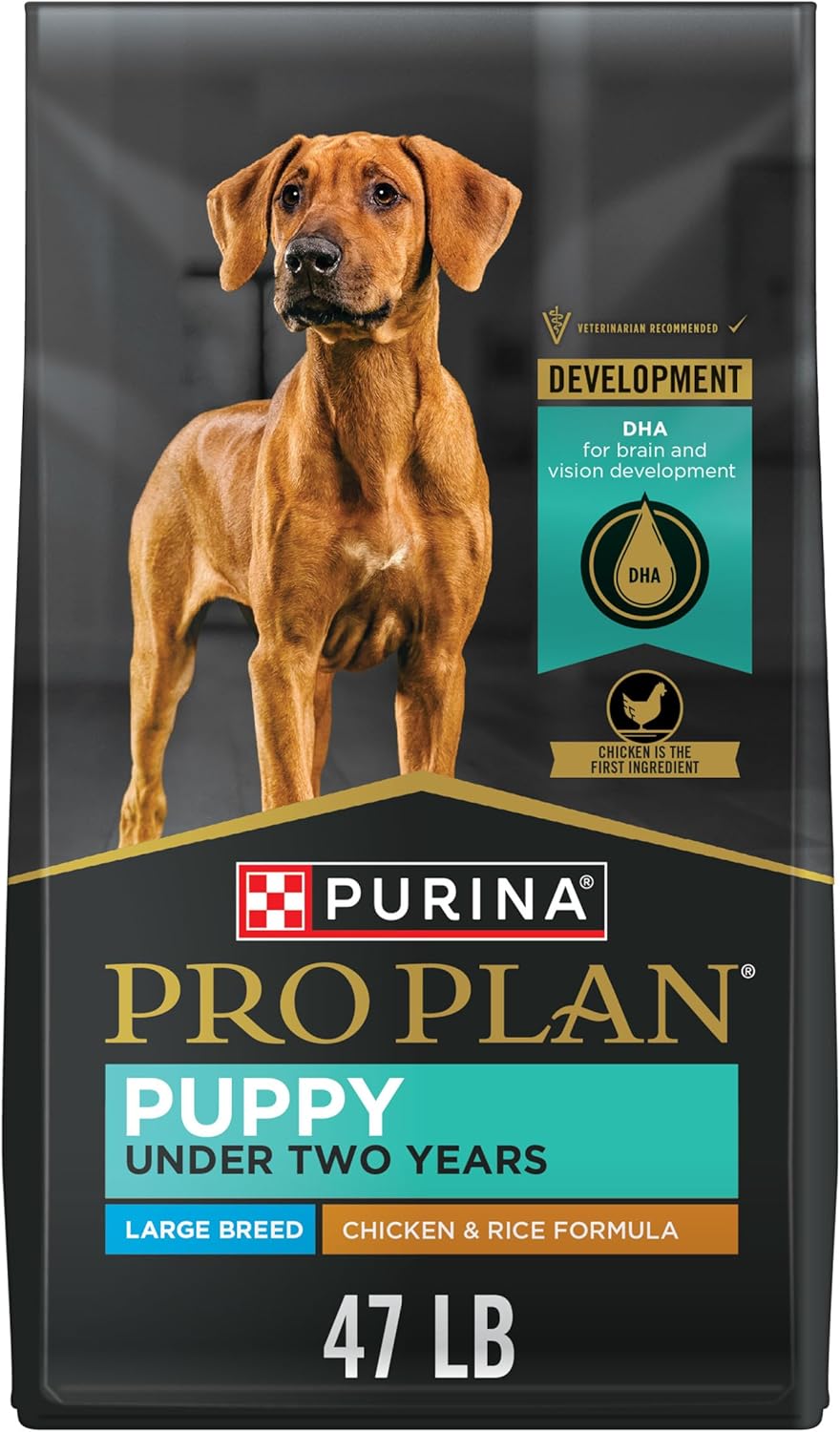 Plan Large Breed Dry Puppy Food, Chicken and Rice Formula - 47 lb. Bag