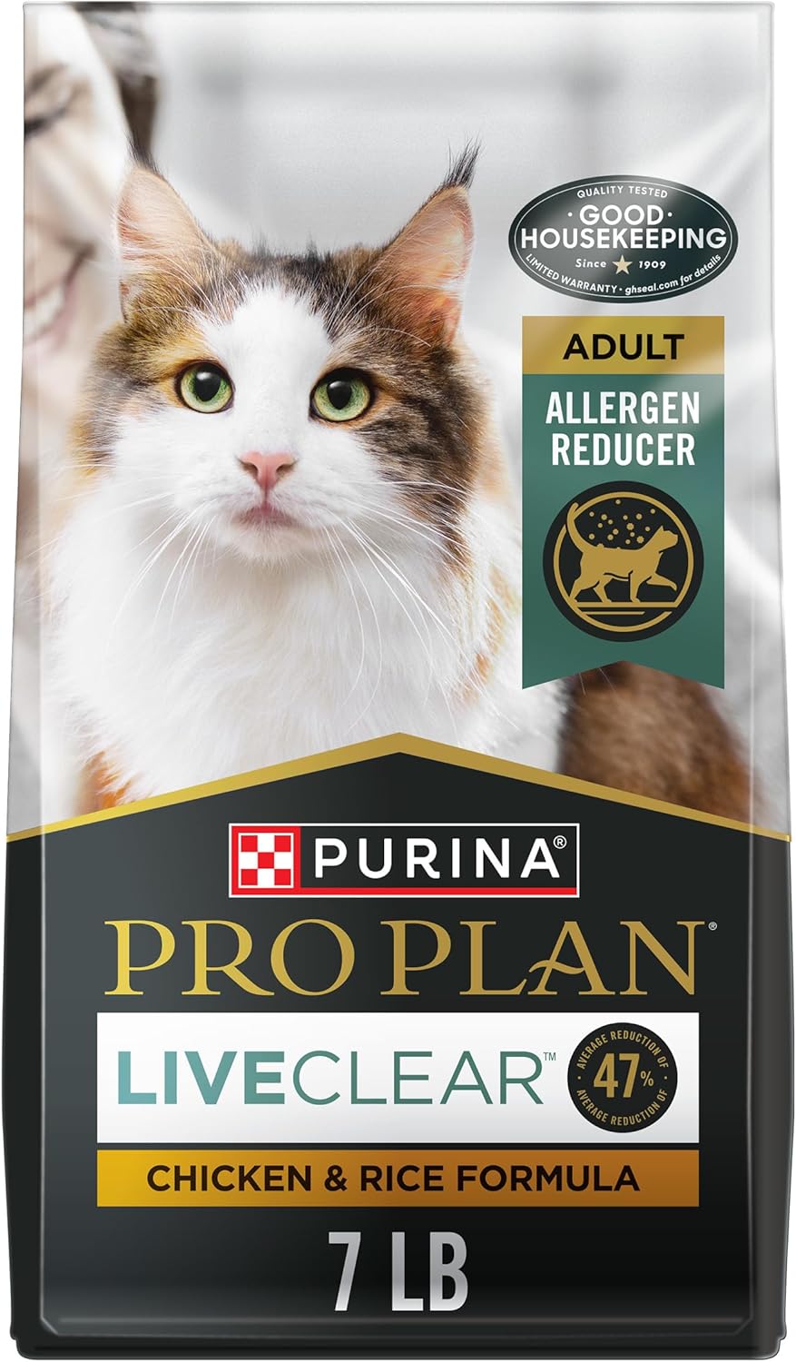 Plan Allergen Reducing, High Protein Cat Food, LIVECLEAR Chicken and Rice Formula