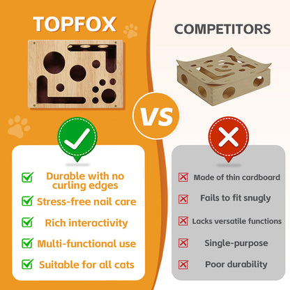 Cat Scratch Puzzle Enrichment Box